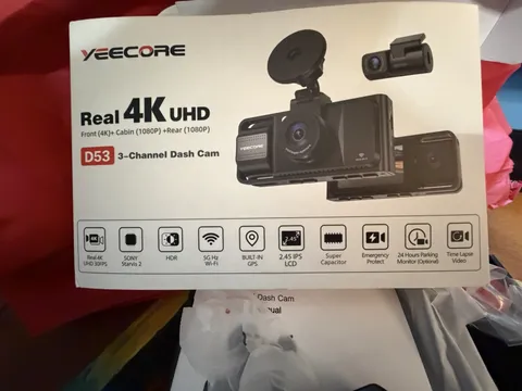 Yeecore 4K Dual Dash Cam with 5G WiFi and GPS Real 4K +HDR 1080p