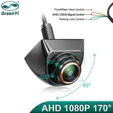 GreenYi AHD 1080P Car Backup Camera 360° Fisheye Night Vision Front/Rear/Side
