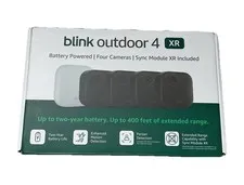 NEW Blink Outdoor 4 XR 4-Camera System + Sync Module, Wireless Smart Security G1