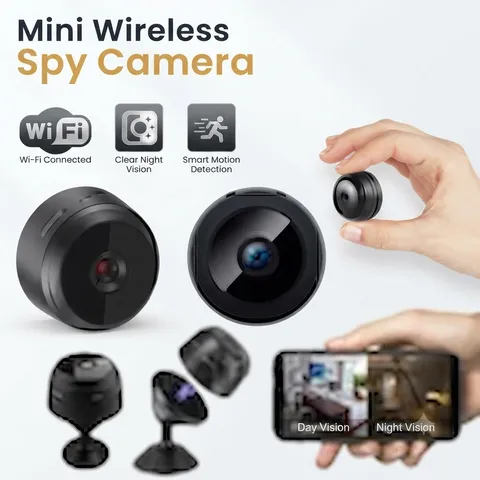 Mini Camara Oculta Espia De Seguridad WiFi 1080P Inalambrica Con Audio y Video