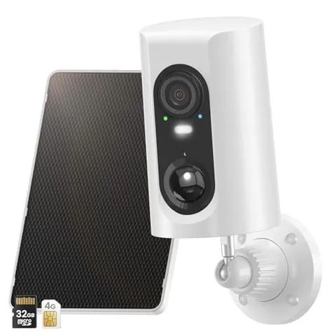 4G LTE Cellular Security Camera No WiFi Solar Outdoor Night Vision With SIM Card