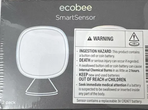 ecobee SmartSensor 2-Pack Motion Sensors White Wireless- NEW sealed Original box