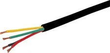 21AWG Black 4 Core Security Cable 200m