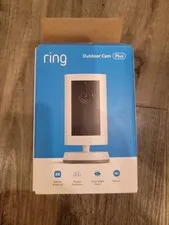 Ring Outdoor Cam Plus Battery 2K HD Smart Security Camera White, New, *read