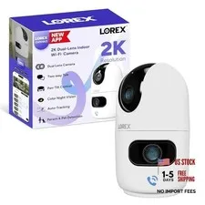 Connect [New APP] 2K Indoor Dual Lens Wi-Fi 6 Camera | 360° Pan-Tilt | Person