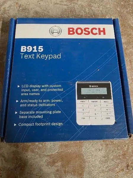 BOSCH Text Keypad P/N B915 Used