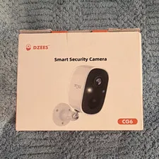 Dzees CG6 IP/Network Wireless Wi-Fi Smart Surveillance Camera, White, Color