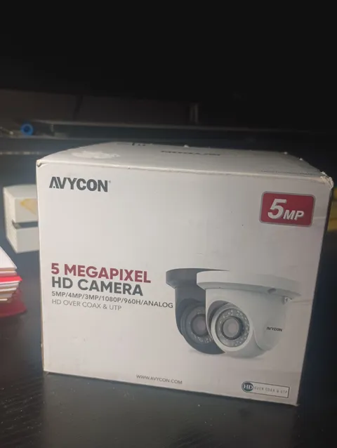 AVYCON AVC-ETA51FT-W 5MP HD Coax Turret Security Camera, Lens: 3mm Picel MP Lens