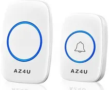 AZ4U Wireless Doorbell Kit, Battery Operated, Certified (Technical Standards NEW