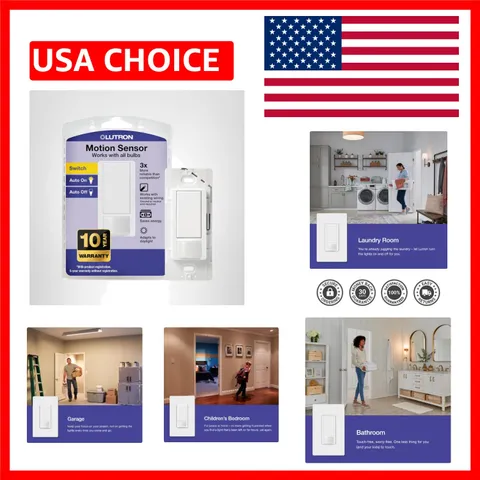 Energy-Saving Motion Sensor Light Switch for Home Automation – 250W Capacity