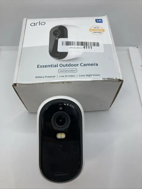 Arlo Essential Indoor/Outdoor 2k Smart Camera. Nt