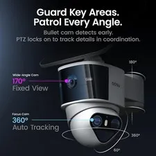 NEW Aosu Dual Solar-Powered Wireless Security Camera - SolarCam T2 Pro