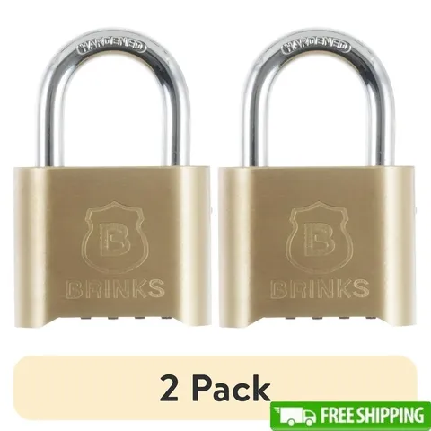 Resettable Combination Padlock 50mm Solid Brass High Security Cut Pry Resistant