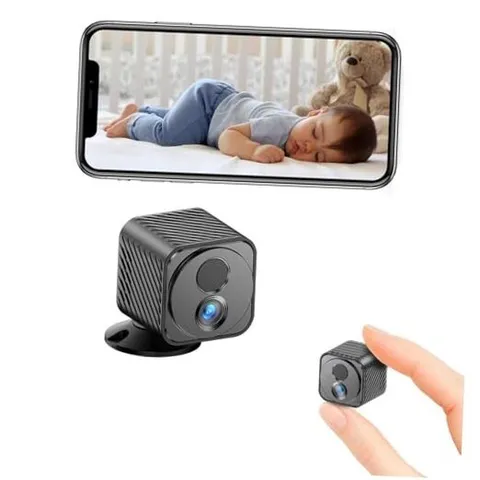 Mini Camera, 1080P Wireless Indoor Camera for Home Security, 60-Days Battery