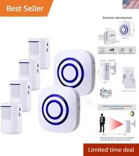 Motion Sensor Alarm, Long Range Wireless Driveway Alarm, Indoor Home Security...