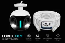 Lorex E871AB  180° Panoramic IP Security Camera 4K PoE Dual Lens