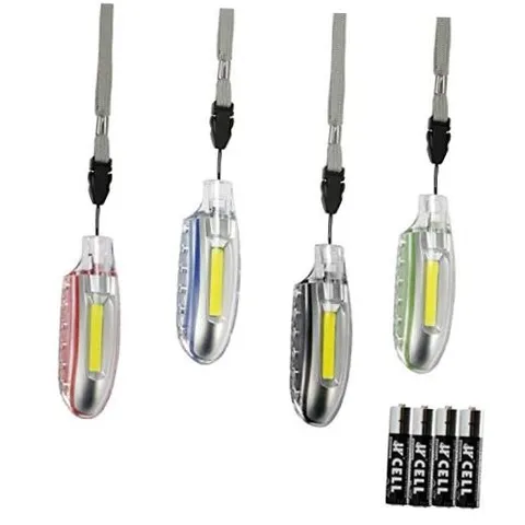 Emergency LED Whistle Light AAA Battery Power COB LED Four Color Personal