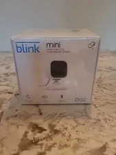 Blink Mini Compact indoor plug-in smart security camera 1080p HD, New/Sealed