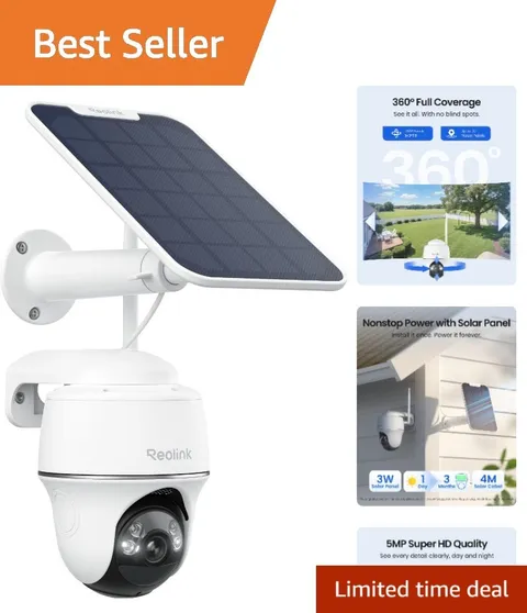 5MP Wireless Outdoor Security Camera with Color Night Vision & Smart Detection