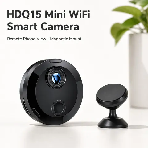 Mini WiFi Smart Camera Wireless Home Monitor Magnetic Mount TF Card Recording