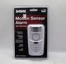 Sabre Motion Sensor Alarm with Keypad White HS-MSA New Sealed