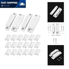 Magnetic Door Contact Sensor Window Alarm Surface Mounted 20 Sets White