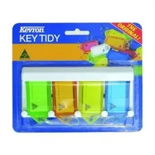 KEVRON ID9 4 Key Tag Holder Rack -Click Key Tags -FREE POST