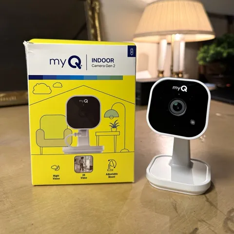 myQ Indoor Camera Gen 2 1440p Wi-Fi Night Vision Motion 2-Way USB-C Indoor