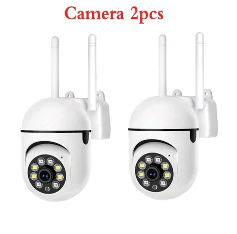 1080P WiFi Security Camera (2-Pack) – AI Human Detection & 360° Panoramic...