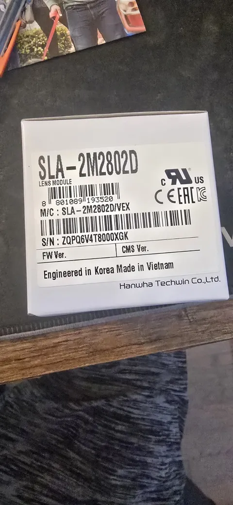 Hanwha Techwin SLA-2M2802D 2MP 2.8mm fixed focal Security Camera  lens