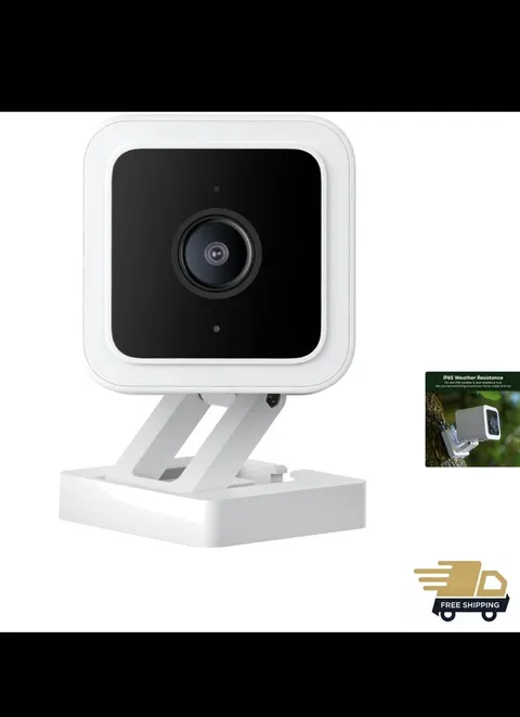 WYZE Cam v3, 1080P HD WiFi Wired Indoor/Outdoor Home Security Camera, Pet/Bab...