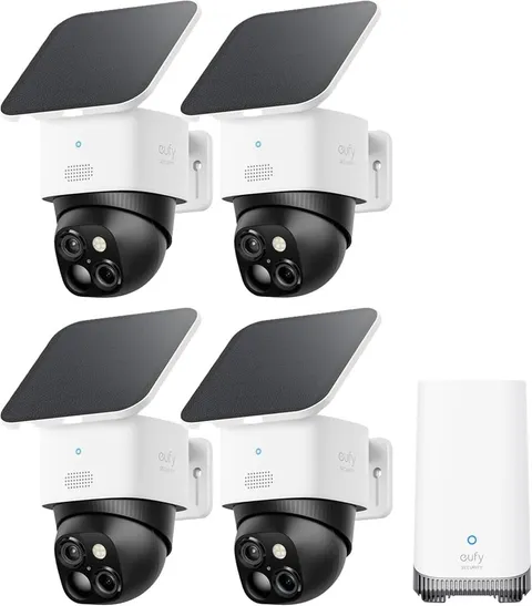NEW eufy Security SoloCam S340 4-Cam Kit (HomeBase S380)