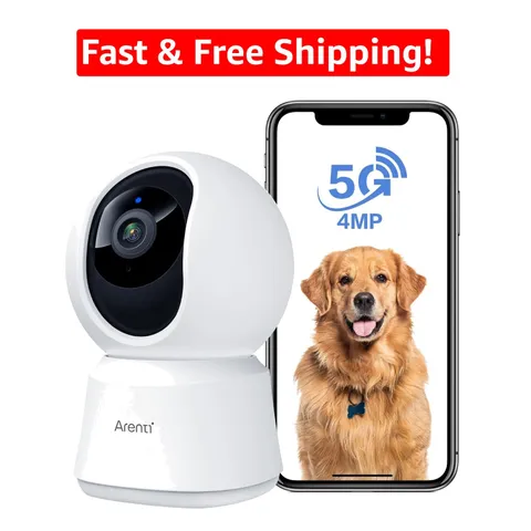 All-In-One 5G Security Camera with AI Detection & 360° View - Pet & Baby Monitor