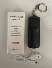 Portable Personal Safety Alarm with Integrated LED Light 130db Keychain