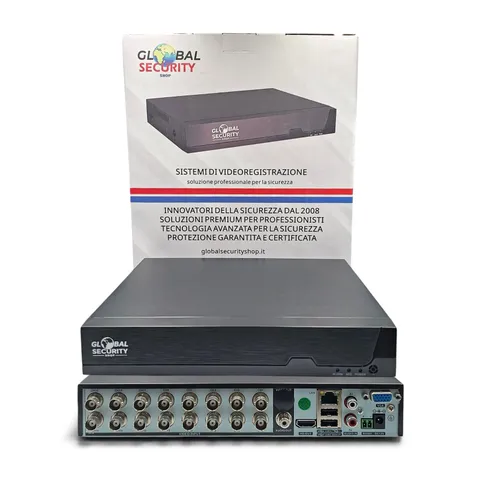 Novatek 16 Channel 5MP Real-Time XVR Hybrid GSS Ultra AI Dual HDD 4K Audio DVR