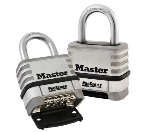 ProSeries  Resettable Combination Padlock, 5/16 in dia x 1 in W x 1-1/16 in H Sh
