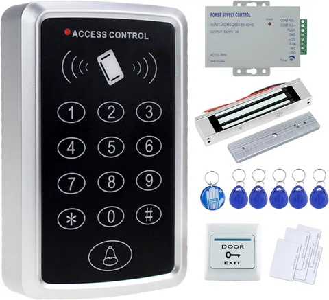 Stand-Alone Door Access Control System Kit with 180Kg/350Lbs Electric Magnetic L