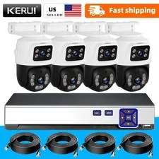 KERUI 8CH NVR 6MP POE Security Camera System CCTV IR Night Vision Two Way Audio