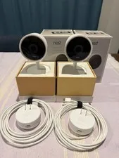 Set of 2 - Google NEST Cam IQ Indoor Smart Security Camera