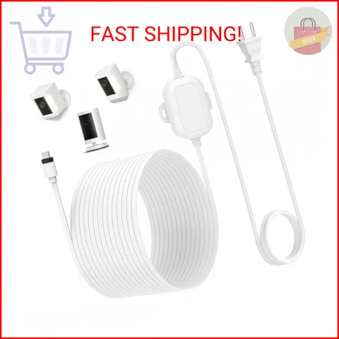 Power Adapter for Ring Outdoor Cam Plus/Ring Spotlight Cam Plus/Pro (Battery), 2