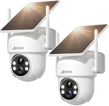 ANRAN Solar Security Cameras Wireless Outdoor - 2 Pack - NEW