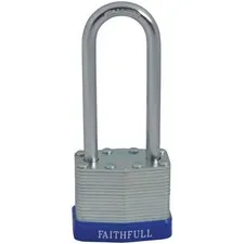 Faithfull QC0140-LS Laminated Steel Lock 40mm Long 3 Key Lock