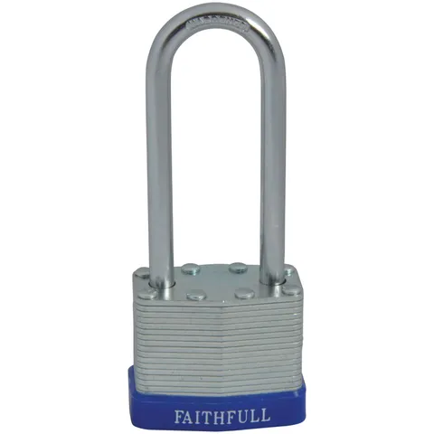 Faithfull QC0140-LS Laminated Steel Lock 40mm Long 3 Key Lock