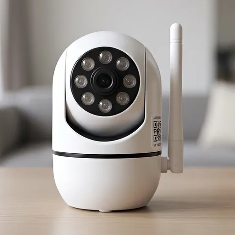 Cloud Storage 1080p Wi-Fi IP Indoor Surveillance Camera, Alexa Compatible, White