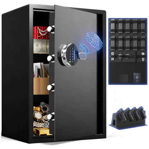 Biometric Gun Safe with Fingerprint Lock & LED Light