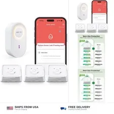 MOCREO WiFi Water Leak Detector with Alarm, Leak Severity Tracking, 2000ft Lo...