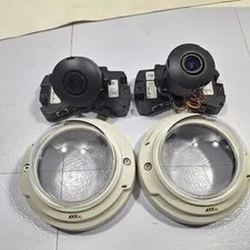 (2) AXIS P3346 Network IP POE Megapixel Security Surveillance Cam Camera
