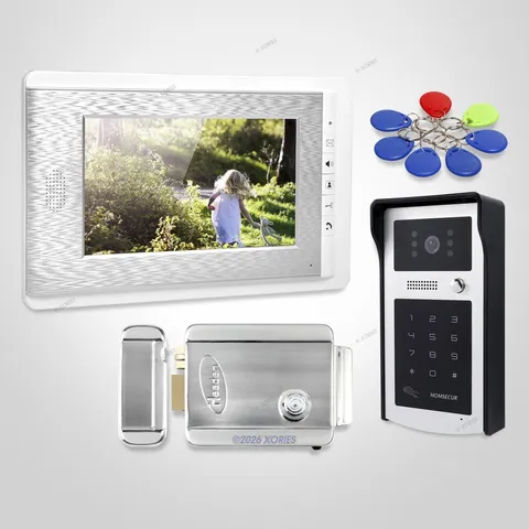 7inch Hands-free Video Door Entry Call System with Mute Mode for Home Security