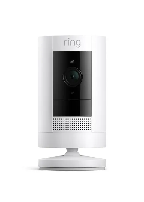 Ring Stick Up Cam Outdoor Wireless HD White Security Camera Motion Detection