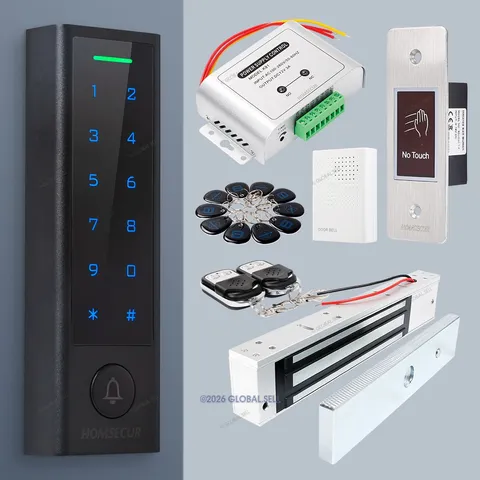 HOMSECUR 600ibs Magnetic Door Lock Access Control System Set App PIN RFID Unlock